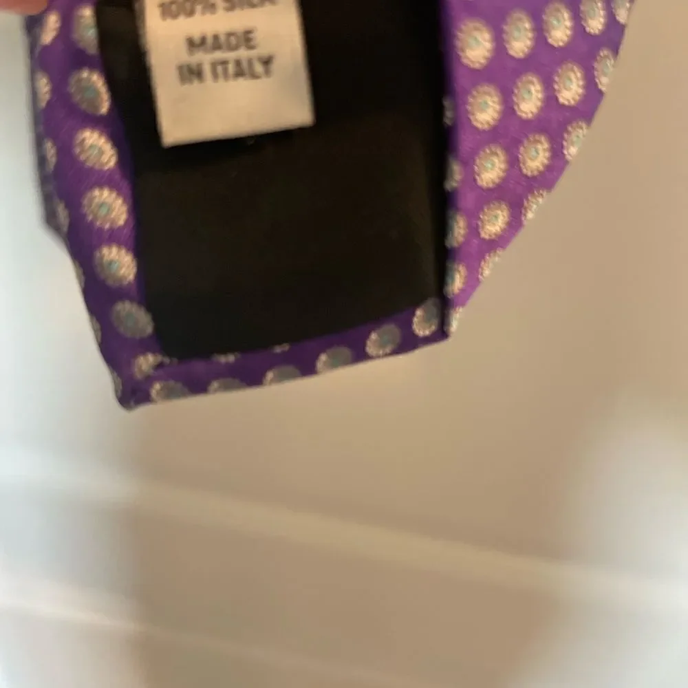 Valentino 100% silk tie - purple